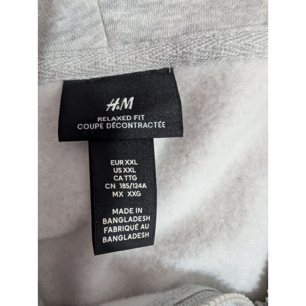 H&M Men's Gray Hoodie Size XXL - Picture 6 of 7